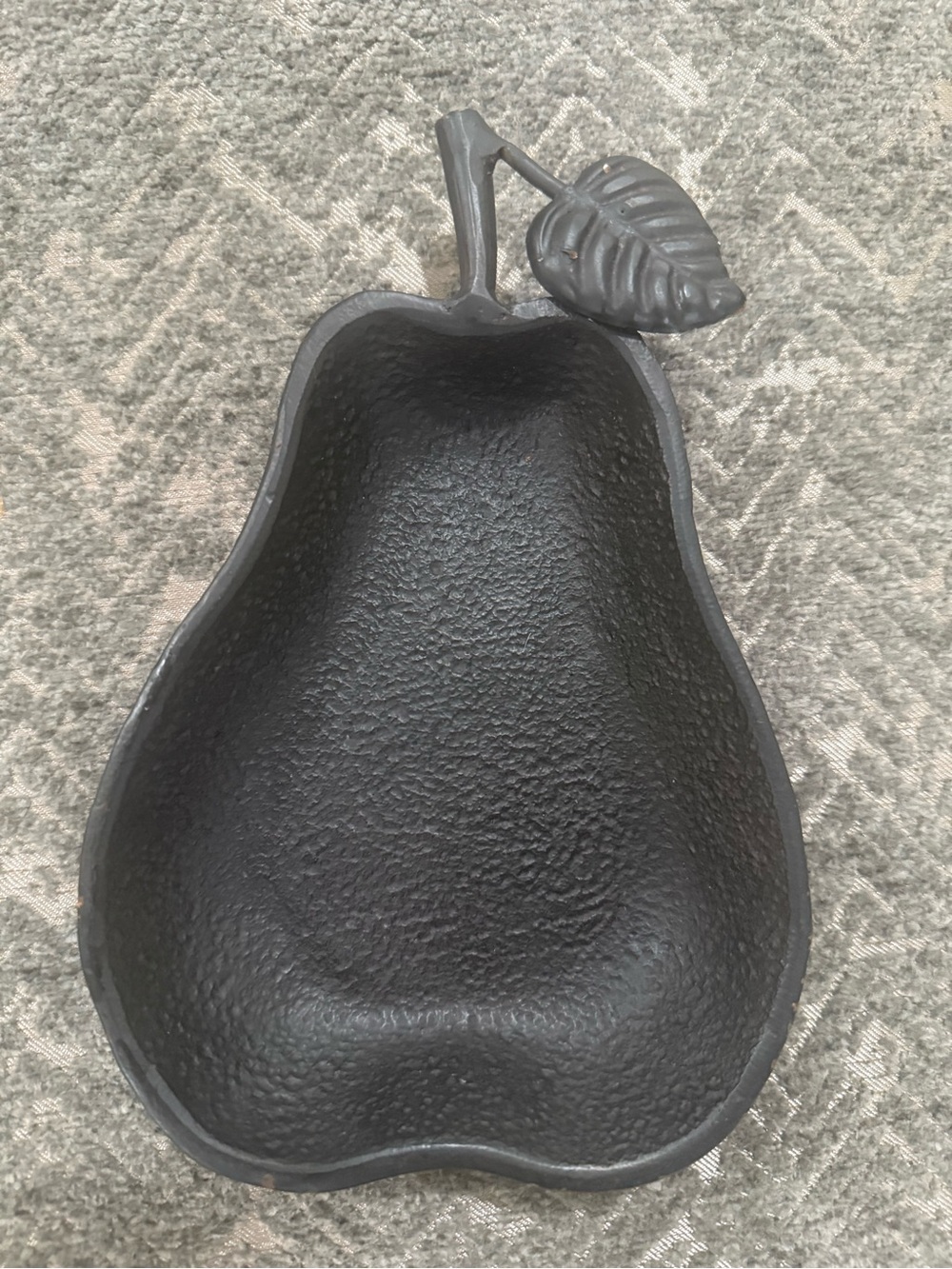 Vintage Cast Iron Pear —spoon rest, trinket dish, or decor